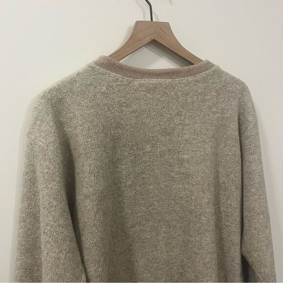 Vintage Northern Reflections Fleece Button Front Embroidered Pocket Sweater Larg - Picture 9 of 11